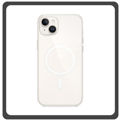 Θήκη Πλάτης - Back Cover, Silicone Σιλικόνη Fine Hole TPU Magnetic Case Transparent Διάφανο For iPhone 13