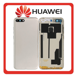HQ OEM &Sigma;&upsilon;&mu;&beta;&alpha;&tau;ό &Mu;&epsilon; Huawei Y6 (2018) (ATU-L11, ATU-LX3) Rear Back Battery Cover &Pi;ί&sigma;&omega; &Kappa;&alpha;&pi;ά&kappa;&iota; &Pi;&lambda;ά&tau;&eta; &Mu;&pi;&alpha;&tau;&alpha;&rho;ί&alpha;&sigmaf; Gold &Chi;&rho;&upsilon;&sigma;ό (Premium A+)