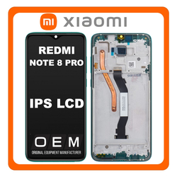HQ OEM &Sigma;&upsilon;&mu;&beta;&alpha;&tau;ή &Mu;&epsilon; Xiaomi Redmi Note 8 Pro, (2015105, M1906G7I) IPS LCD Display Screen Assembly &Omicron;&theta;ό&nu;&eta; + Touch Screen Digitizer &Mu;&eta;&chi;&alpha;&nu;&iota;&sigma;&mu;ό&sigmaf; &Alpha;&phi;ή&sigmaf; + Frame Bezel &Pi;&lambda;&alpha;ί&sigma;&iota;&omicron; &Sigma;&alpha;&sigma;ί Green &Pi;&rho;ά&sigma;&iota;&nu;&omicron; (Premium A+)