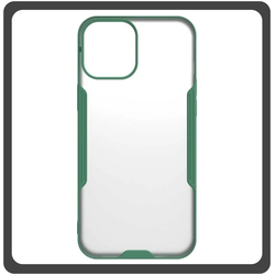 Θήκη Πλάτης - Back Cover, Silicone Σιλικόνη TPU-Rimmed Acrylic Protective Case Green Πράσινο For iPhone 12 Pro Max