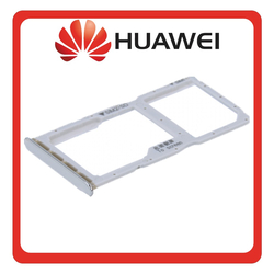 &Gamma;&nu;ή&sigma;&iota;&alpha; Original Huawei P30 lite (MAR-LX1M, MAR-AL00) SIM Card Tray + Micro SD Tray Pearl White Ά&sigma;&pi;&rho;&omicron; 51661LWM (Service Pack By Huawei)