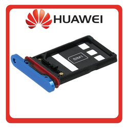 &Gamma;&nu;ή&sigma;&iota;&alpha; Original Huawei P30 Pro (VOG-L29, VOG-L09), SIM Card Tray + Micro SD Tray Aurora Blue &Mu;&pi;&lambda;&epsilon; 51661MFE (Service Pack By Samsung)