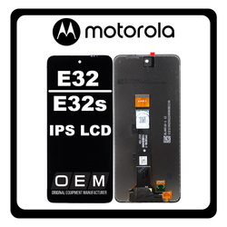 HQ OEM Motorola Moto E32 / Motorola Moto E32s, IPS LCD Display Screen Assembly &Omicron;&theta;ό&nu;&eta; + Touch Screen Digitizer &Mu;&eta;&chi;&alpha;&nu;&iota;&sigma;&mu;ό&sigmaf; &Alpha;&phi;ή&sigmaf; Black &Mu;&alpha;ύ&rho;&omicron;