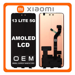 HQ OEM &Sigma;&upsilon;&mu;&beta;&alpha;&tau;ό &Mu;&epsilon; Xiaomi 13 Lite 5G (2210129SG​), AMOLED LCD Display Screen Assembly &Omicron;&theta;ό&nu;&eta; + Touch Screen Digitizer &Mu;&eta;&chi;&alpha;&nu;&iota;&sigma;&mu;ό&sigmaf; &Alpha;&phi;ή&sigmaf; Black &Mu;&alpha;ύ&rho;&omicron; (Premium A+)