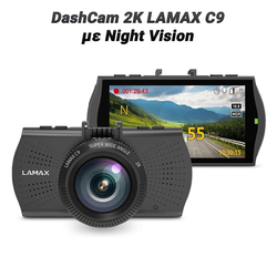 Dashcam &Alpha;&upsilon;&tau;&omicron;&kappa;&iota;&nu;ή&tau;&omicron;&upsilon; 2k Lamax c9 &mu;&epsilon; Night Vision