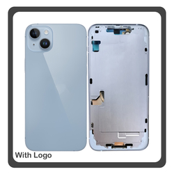 iPhone 14 Plus, iPhone 14+ (A2886, A2632) Rear Back Battery Cover Middle Frame + Housing &Pi;ί&sigma;&omega; &Kappa;ά&lambda;&upsilon;&mu;&mu;&alpha; &Kappa;&alpha;&pi;ά&kappa;&iota; &Pi;&lambda;ά&tau;&eta; &Mu;&pi;&alpha;&tau;&alpha;&rho;ί&alpha;&sigmaf; - &Sigma;&alpha;&sigma;ί + Camera Lens &Tau;&zeta;&alpha;&mu;ά&kappa;&iota; &Kappa;ά&mu;&epsilon;&rho;&alpha;&sigmaf; + Side Keys &Pi;&lambda;&alpha;&iota;&nu;ά &pi;&lambda;ή&kappa;&tau;&rho;&alpha;  + Sim Tray &Theta;ή&kappa;&eta; &Kappa;ά&rho;&tau;&alpha;&sigmaf; Blue &Mu;&pi;&lambda;&epsilon; (Ref By Apple)