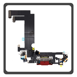 HQ OEM &Sigma;&upsilon;&mu;&beta;&alpha;&tau;ό &Mu;&epsilon; Apple iPhone 12 Mini (A2399, A176) Charging Dock Connector Flex &Kappa;&alpha;&lambda;&omega;&delta;&iota;&omicron;&tau;&alpha;&iota;&nu;ί&alpha; &Kappa;&omicron;&nu;έ&kappa;&tau;&omicron;&rho;&alpha;&sigmaf; &Phi;ό&rho;&tau;&iota;&sigma;&eta;&sigmaf; + Microphone &Mu;&iota;&kappa;&rho;ό&phi;&omega;&nu;&omicron; Red &Kappa;ό&kappa;&kappa;&iota;&nu;&omicron; (Premium A+)