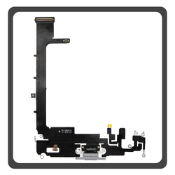 HQ OEM &Sigma;&upsilon;&mu;&beta;&alpha;&tau;ό &Mu;&epsilon; Apple iPhone 11 Pro Max, iPhone 11 ProMax (A2218, A2161) Charging Dock Connector Lightning Flex &Kappa;&alpha;&lambda;&omega;&delta;&iota;&omicron;&tau;&alpha;&iota;&nu;ί&alpha; &Kappa;&omicron;&nu;έ&kappa;&tau;&omicron;&rho;&alpha;&sigmaf; &Phi;ό&rho;&tau;&iota;&sigma;&eta;&sigmaf; + Microphone &Mu;&iota;&kappa;&rho;ό&phi;&omega;&nu;&omicron; White Ά&sigma;&pi;&rho;&omicron; (Premium A+)
