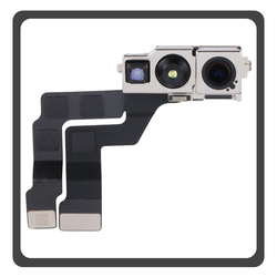 &Gamma;&nu;ή&sigma;&iota;&alpha; Original For Apple iPhone 14 Pro (A2890, A2650) Front Selfie Camera Flex &Mu;&pi;&rho;&omicron;&sigma;&tau;&iota;&nu;ή &Kappa;ά&mu;&epsilon;&rho;&alpha; 12MP Pulled