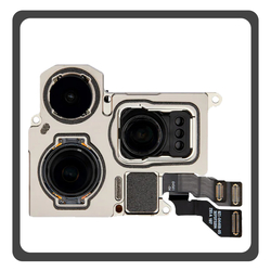 &Gamma;&nu;ή&sigma;&iota;&alpha; Original For Apple iPhone 15 Pro Max (A2849, A3105) Main Rear Back Camera &Kappa;&epsilon;&nu;&tau;&rho;&iota;&kappa;ή &Kappa;ά&mu;&epsilon;&rho;&alpha; 48MP + 12MP + 12MP Pulled