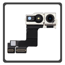 &Gamma;&nu;ή&sigma;&iota;&alpha; Original For Apple iPhone 15 Plus, iPhone 15+ (A3094, A2847) Front Selfie Camera Flex &Mu;&pi;&rho;&omicron;&sigma;&tau;&iota;&nu;ή &Kappa;ά&mu;&epsilon;&rho;&alpha; 12MP Pulled