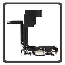 &Gamma;&nu;ή&sigma;&iota;&alpha; Original Apple iPhone 15 Pro, iPhone 15Pro (A2848, A3101) Charging Dock Connector Type C Flex &Kappa;&alpha;&lambda;&omega;&delta;&iota;&omicron;&tau;&alpha;&iota;&nu;ί&alpha; &Kappa;&omicron;&nu;έ&kappa;&tau;&omicron;&rho;&alpha;&sigmaf; &Phi;ό&rho;&tau;&iota;&sigma;&eta;&sigmaf; + Microphone &Mu;&iota;&kappa;&rho;ό&phi;&omega;&nu;&omicron; Black &Mu;&alpha;ύ&rho;&omicron; Pulled