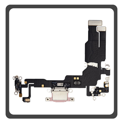 &Gamma;&nu;ή&sigma;&iota;&alpha; Original For Apple iPhone 15, iPhone15 (A3090, A2846) Charging Dock Connector Type C Flex &Kappa;&alpha;&lambda;&omega;&delta;&iota;&omicron;&tau;&alpha;&iota;&nu;ί&alpha; &Kappa;&omicron;&nu;έ&kappa;&tau;&omicron;&rho;&alpha;&sigmaf; &Phi;ό&rho;&tau;&iota;&sigma;&eta;&sigmaf; + Microphone &Mu;&iota;&kappa;&rho;ό&phi;&omega;&nu;&omicron; Pink &Rho;&omicron;&zeta; Pulled