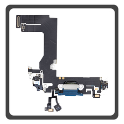 HQ OEM &Sigma;&upsilon;&mu;&beta;&alpha;&tau;ό &Mu;&epsilon; Apple iPhone 13 mini (A2628, A2481) Charging Dock Connector Lightning Flex &Kappa;&alpha;&lambda;&omega;&delta;&iota;&omicron;&tau;&alpha;&iota;&nu;ί&alpha; &Kappa;&omicron;&nu;έ&kappa;&tau;&omicron;&rho;&alpha;&sigmaf; &Phi;ό&rho;&tau;&iota;&sigma;&eta;&sigmaf; + Microphone &Mu;&iota;&kappa;&rho;ό&phi;&omega;&nu;&omicron; Blue &Mu;&pi;&lambda;&epsilon; (Premium A+)