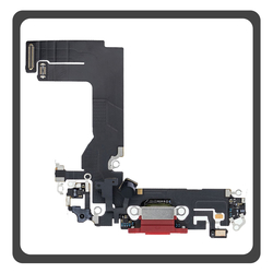 HQ OEM &Sigma;&upsilon;&mu;&beta;&alpha;&tau;ό &Mu;&epsilon; Apple iPhone 13 mini (A2628, A2481) Charging Dock Connector Lightning Flex &Kappa;&alpha;&lambda;&omega;&delta;&iota;&omicron;&tau;&alpha;&iota;&nu;ί&alpha; &Kappa;&omicron;&nu;έ&kappa;&tau;&omicron;&rho;&alpha;&sigmaf; &Phi;ό&rho;&tau;&iota;&sigma;&eta;&sigmaf; + Microphone &Mu;&iota;&kappa;&rho;ό&phi;&omega;&nu;&omicron; Red &Kappa;ό&kappa;&kappa;&iota;&nu;&omicron; (Premium A+)