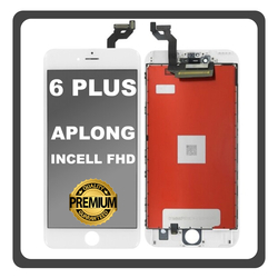 HQ OEM &Sigma;&upsilon;&mu;&beta;&alpha;&tau;ό &Mu;&epsilon; Apple iPhone 6+, iPhone 6 Plus (A1522, A1524) APLONG In Cell FHD LCD Display Screen Assembly &Omicron;&theta;ό&nu;&eta; + Touch Screen Digitizer &Mu;&eta;&chi;&alpha;&nu;&iota;&sigma;&mu;ό&sigmaf; &Alpha;&phi;ή&sigmaf; White Ά&sigma;&pi;&rho;&omicron; (Premium A+) (Lifetime Warranty &Gamma;&iota;&alpha; &Sigma;&upsilon;&nu;&epsilon;&rho;&gamma;&alpha;&tau;&epsilon;&sigmaf; B2B​)