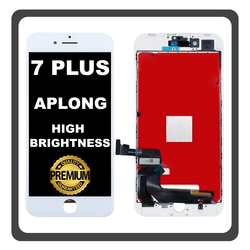 HQ OEM &Sigma;&upsilon;&mu;&beta;&alpha;&tau;ό &Mu;&epsilon; Apple iPhone 7+, iPhone7 Plus (A1661, A1784) APLONG High Brightness LCD Display Screen Assembly &Omicron;&theta;ό&nu;&eta; + Touch Screen Digitizer &Mu;&eta;&chi;&alpha;&nu;&iota;&sigma;&mu;ό&sigmaf; &Alpha;&phi;ή&sigmaf; White Ά&sigma;&pi;&rho;&omicron; (Premium A+) (Lifetime Warranty &Gamma;&iota;&alpha; &Sigma;&upsilon;&nu;&epsilon;&rho;&gamma;ά&tau;&epsilon;&sigmaf; B2B​)