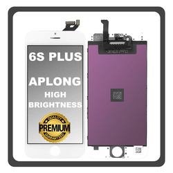 HQ OEM &Sigma;&upsilon;&mu;&beta;&alpha;&tau;ό &Mu;&epsilon; Apple iPhone 6S+, iPhone 6S Plus (A1634, A1687) APLONG High Brightness LCD Display Screen Assembly &Omicron;&theta;ό&nu;&eta; + Touch Screen Digitizer &Mu;&eta;&chi;&alpha;&nu;&iota;&sigma;&mu;ό&sigmaf; &Alpha;&phi;ή&sigmaf; White Ά&sigma;&pi;&rho;&omicron; (Premium A+) (Lifetime Warranty &Gamma;&iota;&alpha; &Sigma;&upsilon;&nu;&epsilon;&rho;&gamma;ά&tau;&epsilon;&sigmaf; B2B​)