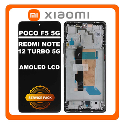 &Gamma;&nu;ή&sigma;&iota;&alpha; Original Xiaomi Poco F5 5G (23049PCD8G, 23049PCD8I) / Redmi Note 12 Turbo 5G (23049RAD8C) AMOLED LCD Display Screen Assembly &Omicron;&theta;ό&nu;&eta; + Touch Screen Digitizer &Mu;&eta;&chi;&alpha;&nu;&iota;&sigma;&mu;ό&sigmaf; &Alpha;&phi;ή&sigmaf; + Frame Bezel &Pi;&lambda;&alpha;ί&sigma;&iota;&omicron; &Sigma;&alpha;&sigma;ί Black &Mu;&alpha;ύ&rho;&omicron; 560001M16T00 (Service Pack By Xiaomi)