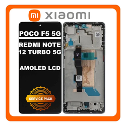 &Gamma;&nu;ή&sigma;&iota;&alpha; Original Xiaomi Poco F5 5G (23049PCD8G, 23049PCD8I) / Redmi Note 12 Turbo 5G (23049RAD8C) AMOLED LCD Display Screen Assembly &Omicron;&theta;ό&nu;&eta; + Touch Screen Digitizer &Mu;&eta;&chi;&alpha;&nu;&iota;&sigma;&mu;ό&sigmaf; &Alpha;&phi;ή&sigmaf; + Frame Bezel &Pi;&lambda;&alpha;ί&sigma;&iota;&omicron; &Sigma;&alpha;&sigma;ί White Ά&sigma;&pi;&rho;&omicron; 560002M16T00 (Service Pack By Xiaomi)