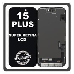 iPhone 15 Plus, iPhone 15+ (A3094, A2847) Super Retina XDR OLED LCD Display Screen Assembly &Omicron;&theta;ό&nu;&eta; + Touch Screen Digitizer &Mu;&eta;&chi;&alpha;&nu;&iota;&sigma;&mu;ό&sigmaf; &Alpha;&phi;ή&sigmaf; Black &Mu;&alpha;ύ&rho;&omicron; (Ref By Apple) (Lifetime Warranty &Gamma;&iota;&alpha; &Sigma;&upsilon;&nu;&epsilon;&rho;&gamma;&alpha;&tau;&epsilon;&sigmaf; B2B​)