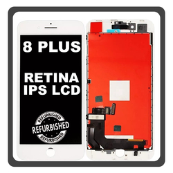 iPhone 8+, iPhone 8 Plus (A1864, A1897) Retina IPS LCD Display Screen Assembly &Omicron;&theta;ό&nu;&eta; + Touch Screen Digitizer &Mu;&eta;&chi;&alpha;&nu;&iota;&sigma;&mu;ό&sigmaf; &Alpha;&phi;ή&sigmaf; White Ά&sigma;&pi;&rho;&omicron; (Ref By Apple) (Lifetime Warranty &Gamma;&iota;&alpha; &Sigma;&upsilon;&nu;&epsilon;&rho;&gamma;&alpha;&tau;&epsilon;&sigmaf; B2B​)