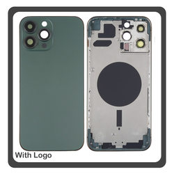 HQ OEM &Sigma;&upsilon;&mu;&beta;&alpha;&tau;ό &Mu;&epsilon; Apple iPhone 13 Pro Max (A2643, A2484, A2641) EU Version Rear Back Battery Cover Middle Frame- Housing &Pi;ί&sigma;&omega; &Kappa;ά&lambda;&upsilon;&mu;&mu;&alpha; &Kappa;&alpha;&pi;ά&kappa;&iota; &Pi;&lambda;ά&tau;&eta; &Mu;&pi;&alpha;&tau;&alpha;&rho;ί&alpha;&sigmaf; - &Sigma;&alpha;&sigma;ί + Side Keys &Pi;&lambda;&alpha;ϊ&nu;ά &pi;&lambda;ή&kappa;&tau;&rho;&alpha;  + Sim Tray &Theta;ή&kappa;&eta; &Kappa;ά&rho;&tau;&alpha;&sigmaf; Alpine Green &Pi;&rho;ά&sigma;&iota;&nu;&omicron; (Premium A+)