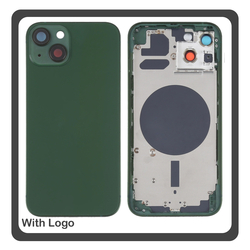 HQ OEM &Sigma;&upsilon;&mu;&beta;&alpha;&tau;ό &Mu;&epsilon; Apple iPhone 13 (A2633, A2482) EU Version Rear Back Battery Cover Middle Frame- Housing &Pi;ί&sigma;&omega; &Kappa;ά&lambda;&upsilon;&mu;&mu;&alpha; &Kappa;&alpha;&pi;ά&kappa;&iota; &Pi;&lambda;ά&tau;&eta; &Mu;&pi;&alpha;&tau;&alpha;&rho;ί&alpha;&sigmaf; - &Sigma;&alpha;&sigma;ί + Side Keys &Pi;&lambda;&alpha;&iota;&nu;ά &pi;&lambda;ή&kappa;&tau;&rho;&alpha;  + Sim Tray &Theta;ή&kappa;&eta; &Kappa;ά&rho;&tau;&alpha;&sigmaf; Green &Pi;&rho;ά&sigma;&iota;&nu;&omicron; (Premium A+)