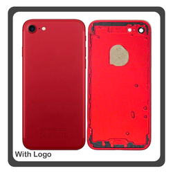 iPhone 7, iPhone7 (A1660, A1778) Rear Back Battery Cover Middle Frame- Housing &Pi;ί&sigma;&omega; &Kappa;ά&lambda;&upsilon;&mu;&mu;&alpha; &Kappa;&alpha;&pi;ά&kappa;&iota; &Pi;&lambda;ά&tau;&eta; &Mu;&pi;&alpha;&tau;&alpha;&rho;ί&alpha;&sigmaf; - &Sigma;&alpha;&sigma;ί + Side Keys &Pi;&lambda;&alpha;ϊ&nu;ά &pi;&lambda;ή&kappa;&tau;&rho;&alpha;  + Sim Tray &Theta;ή&kappa;&eta; &Kappa;ά&rho;&tau;&alpha;&sigmaf; Red &Kappa;ό&kappa;&kappa;&iota;&nu;&omicron; (Ref By Apple)