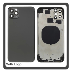 iPhone 11 Pro Max (A2218, A2161) Rear Back Battery Cover Middle Frame- Housing &Pi;ί&sigma;&omega; &Kappa;ά&lambda;&upsilon;&mu;&mu;&alpha; &Kappa;&alpha;&pi;ά&kappa;&iota; &Pi;&lambda;ά&tau;&eta; &Mu;&pi;&alpha;&tau;&alpha;&rho;ί&alpha;&sigmaf; - &Sigma;&alpha;&sigma;ί + Camera Lens &Tau;&zeta;&alpha;&mu;ά&kappa;&iota; &Kappa;ά&mu;&epsilon;&rho;&alpha;&sigmaf; + Side Keys &Pi;&lambda;&alpha;ϊ&nu;ά &pi;&lambda;ή&kappa;&tau;&rho;&alpha;  + Sim Tray &Theta;ή&kappa;&eta; &Kappa;ά&rho;&tau;&alpha;&sigmaf; Matte Space Gray &Mu;&alpha;ύ&rho;&omicron; (Ref By Apple)