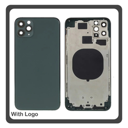 iPhone 11 Pro Max (A2218, A2161) Rear Back Battery Cover Middle Frame- Housing &Pi;ί&sigma;&omega; &Kappa;ά&lambda;&upsilon;&mu;&mu;&alpha; &Kappa;&alpha;&pi;ά&kappa;&iota; &Pi;&lambda;ά&tau;&eta; &Mu;&pi;&alpha;&tau;&alpha;&rho;ί&alpha;&sigmaf; - &Sigma;&alpha;&sigma;ί + Camera Lens &Tau;&zeta;&alpha;&mu;ά&kappa;&iota; &Kappa;ά&mu;&epsilon;&rho;&alpha;&sigmaf; + Side Keys &Pi;&lambda;&alpha;ϊ&nu;ά &pi;&lambda;ή&kappa;&tau;&rho;&alpha;  + Sim Tray &Theta;ή&kappa;&eta; &Kappa;ά&rho;&tau;&alpha;&sigmaf; Matte Midnight Green &Pi;&rho;ά&sigma;&iota;&nu;&omicron; (Ref By Apple)