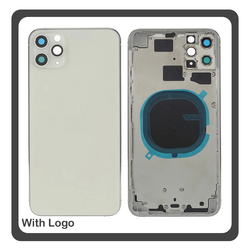 iPhone 11 Pro Max (A2218, A2161) Rear Back Battery Cover Middle Frame- Housing &Pi;ί&sigma;&omega; &Kappa;ά&lambda;&upsilon;&mu;&mu;&alpha; &Kappa;&alpha;&pi;ά&kappa;&iota; &Pi;&lambda;ά&tau;&eta; &Mu;&pi;&alpha;&tau;&alpha;&rho;ί&alpha;&sigmaf; - &Sigma;&alpha;&sigma;ί + Camera Lens &Tau;&zeta;&alpha;&mu;ά&kappa;&iota; &Kappa;ά&mu;&epsilon;&rho;&alpha;&sigmaf; + Side Keys &Pi;&lambda;&alpha;ϊ&nu;ά &pi;&lambda;ή&kappa;&tau;&rho;&alpha;  + Sim Tray &Theta;ή&kappa;&eta; &Kappa;ά&rho;&tau;&alpha;&sigmaf; White Ά&sigma;&pi;&rho;&omicron; (Ref By Apple)