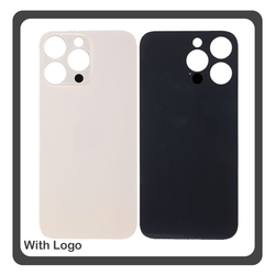 HQ OEM &Sigma;&upsilon;&mu;&beta;&alpha;&tau;ό &Mu;&epsilon; Apple iPhone 14 Pro Max (A2894), Premium Aftermarket Rear Back Battery Cover with Camera Big Hole &Pi;ί&sigma;&omega; &Kappa;ά&lambda;&upsilon;&mu;&mu;&alpha; &Pi;&lambda;ά&tau;&eta; &Kappa;&alpha;&pi;ά&kappa;&iota; &Mu;&pi;&alpha;&tau;&alpha;&rho;ί&alpha;&sigmaf; Gold &Chi;&rho;&upsilon;&sigma;ό (Premium A+)