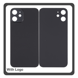 HQ OEM &Sigma;&upsilon;&mu;&beta;&alpha;&tau;ό &Mu;&epsilon; Apple iPhone 12 Mini, iPhone 12Mini (A2399, A2176) Premium Aftermarket Rear Back Battery Cover with Camera Big Hole &Pi;ί&sigma;&omega; &Kappa;ά&lambda;&upsilon;&mu;&mu;&alpha; &Pi;&lambda;ά&tau;&eta; &Kappa;&alpha;&pi;ά&kappa;&iota; &Mu;&pi;&alpha;&tau;&alpha;&rho;ί&alpha;&sigmaf; Black &Mu;&alpha;ύ&rho;&omicron; (Premium A+)