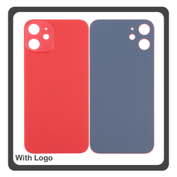 HQ OEM &Sigma;&upsilon;&mu;&beta;&alpha;&tau;ό &Mu;&epsilon; Apple iPhone 12 Mini, iPhone 12Mini (A2399, A2176) Premium Aftermarket Rear Back Battery Cover with Camera Big Hole &Pi;ί&sigma;&omega; &Kappa;ά&lambda;&upsilon;&mu;&mu;&alpha; &Pi;&lambda;ά&tau;&eta; &Kappa;&alpha;&pi;ά&kappa;&iota; &Mu;&pi;&alpha;&tau;&alpha;&rho;ί&alpha;&sigmaf; Red &Kappa;ό&kappa;&kappa;&iota;&nu;&omicron; (Premium A+)