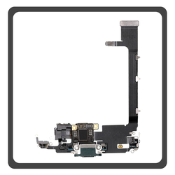 HQ OEM &Sigma;&upsilon;&mu;&beta;&alpha;&tau;ό &Mu;&epsilon; Apple iPhone 11 Pro Max, iPhone 11 ProMax (A2218, A2161) Charging Dock Connector Lightning Flex &Kappa;&alpha;&lambda;&omega;&delta;&iota;&omicron;&tau;&alpha;&iota;&nu;ί&alpha; &Kappa;&omicron;&nu;έ&kappa;&tau;&omicron;&rho;&alpha;&sigmaf; &Phi;ό&rho;&tau;&iota;&sigma;&eta;&sigmaf; + Microphone &Mu;&iota;&kappa;&rho;ό&phi;&omega;&nu;&omicron; Matte Midnight Green &Pi;&rho;ά&sigma;&iota;&nu;&omicron; (Premium A+)