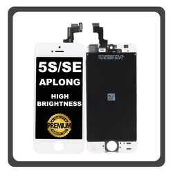 HQ OEM &Sigma;&upsilon;&mu;&beta;&alpha;&tau;ό &Mu;&epsilon; Apple iPhone 5s (A1453, A1457), iPhone SE (A1662, A1723) APLONG High Brightness LCD Display Screen Assembly &Omicron;&theta;ό&nu;&eta; + Touch Screen Digitizer &Mu;&eta;&chi;&alpha;&nu;&iota;&sigma;&mu;ό&sigmaf; &Alpha;&phi;ή&sigmaf; White Ά&sigma;&pi;&rho;&omicron; (Premium A+) (Lifetime Warranty &Gamma;&iota;&alpha; &Sigma;&upsilon;&nu;&epsilon;&rho;&gamma;ά&tau;&epsilon;&sigmaf; B2B​)