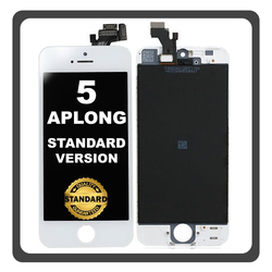 HQ OEM &Sigma;&upsilon;&mu;&beta;&alpha;&tau;ό &Mu;&epsilon; Apple iPhone 5, iPhone5 (A1428, A1429) APLONG Standard Version LCD Display Screen Assembly &Omicron;&theta;ό&nu;&eta; + Touch Screen Digitizer &Mu;&eta;&chi;&alpha;&nu;&iota;&sigma;&mu;ό&sigmaf; &Alpha;&phi;ή&sigmaf; White Ά&sigma;&pi;&rho;&omicron; (Premium A+) (Lifetime Warranty &Gamma;&iota;&alpha; &Sigma;&upsilon;&nu;&epsilon;&rho;&gamma;ά&tau;&epsilon;&sigmaf; B2B​)