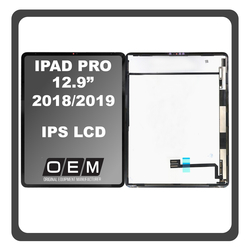 HQ OEM &Sigma;&upsilon;&mu;&beta;&alpha;&tau;ό &Mu;&epsilon; Apple iPad Pro 12.9 (2018) (A2014, A1895​), iPad Pro 12.9 (A2069, A2232​) IPS LCD Display Aseembly Screen &Omicron;&theta;ό&nu;&eta; + Touch Digitizer Unit &Mu;&eta;&chi;&alpha;&nu;&iota;&sigma;&mu;ό&sigmaf; A&phi;ή&sigmaf; Space Gray &Mu;&alpha;ύ&rho;&omicron; (Premium A+)