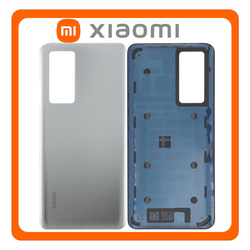 HQ OEM &Sigma;&upsilon;&mu;&beta;&alpha;&tau;ό &Mu;&epsilon; Xiaomi 12T 5G (22071212AG) / 12T Pro (22081212UG, 22081212G), Rear Back Battery Cover &Pi;ί&sigma;&omega; &Kappa;&alpha;&pi;ά&kappa;&iota; &Pi;&lambda;ά&tau;&eta; &Mu;&pi;&alpha;&tau;&alpha;&rho;ί&alpha;&sigmaf; Silver &Alpha;&sigma;&eta;&mu;ί (Premium A+)
