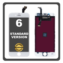 HQ OEM &Sigma;&upsilon;&mu;&beta;&alpha;&tau;ό &Mu;&epsilon; Apple iPhone 6, iPhone6 (A1549, A1586, A1589, A1522) Standard Version IPS LCD Display Screen Assembly &Omicron;&theta;ό&nu;&eta; + Touch Screen Digitizer &Mu;&eta;&chi;&alpha;&nu;&iota;&sigma;&mu;ό&sigmaf; &Alpha;&phi;ή&sigmaf; White Ά&sigma;&pi;&rho;&omicron; Bulk (Premium A+)