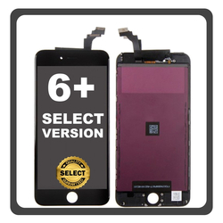 HQ OEM &Sigma;&upsilon;&mu;&beta;&alpha;&tau;ό &Mu;&epsilon; Apple iPhone 6+ (A1522, A1524, iPhone7,1) Select Version IPS LCD Display Screen Assembly &Omicron;&theta;ό&nu;&eta; + Touch Screen Digitizer &Mu;&eta;&chi;&alpha;&nu;&iota;&sigma;&mu;ό&sigmaf; &Alpha;&phi;ή&sigmaf; Black &Mu;&alpha;ύ&rho;&omicron; Bulk (Premium A+)