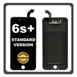 HQ OEM &Sigma;&upsilon;&mu;&beta;&alpha;&tau;ό &Gamma;&iota;&alpha; Apple iPhone 6s+ (A1634, A1687, A1690, A1699, iPhone8,2) Standard Version IPS LCD Display Screen Assembly &Omicron;&theta;ό&nu;&eta; + Touch Screen Digitizer &Mu;&eta;&chi;&alpha;&nu;&iota;&sigma;&mu;ό&sigmaf; &Alpha;&phi;ή&sigmaf; Black &Mu;&alpha;ύ&rho;&omicron; Bulk (Premium A+)