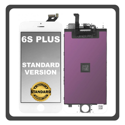 HQ OEM &Sigma;&upsilon;&mu;&beta;&alpha;&tau;ό &Mu;&epsilon; Apple iPhone 6s Plus (A1634, A1687, A1690, A1699, iPhone8,2) Standard Version IPS LCD Display Screen Assembly &Omicron;&theta;ό&nu;&eta; + Touch Screen Digitizer &Mu;&eta;&chi;&alpha;&nu;&iota;&sigma;&mu;ό&sigmaf; &Alpha;&phi;ή&sigmaf; White Ά&sigma;&pi;&rho;&omicron; Bulk (Premium A+)