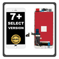 HQ OEM &Sigma;&upsilon;&mu;&beta;&alpha;&tau;ό &Mu;&epsilon; Apple iPhone 7 Plus (A1661, A1784, A1785) Select Version Retina IPS LCD Display Screen Assembly &Omicron;&theta;ό&nu;&eta; + Touch Screen Digitizer &Mu;&eta;&chi;&alpha;&nu;&iota;&sigma;&mu;ό&sigmaf; &Alpha;&phi;ή&sigmaf; White Ά&sigma;&pi;&rho;&omicron; Bulk (Premium A+)