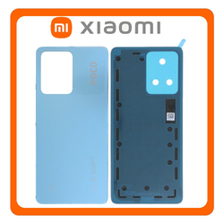 HQ OEM &Sigma;&upsilon;&mu;&beta;&alpha;&tau;ό &Mu;&epsilon; Xiaomi Poco X5 Pro (22101320G, 22101320I) Rear Back Battery Cover &Pi;ί&sigma;&omega; &Kappa;&alpha;&pi;ά&kappa;&iota; &Pi;&lambda;ά&tau;&eta; &Mu;&pi;&alpha;&tau;&alpha;&rho;ί&alpha;&sigmaf; Blue &Mu;&pi;&lambda;&epsilon; (Premium A+)