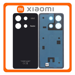 HQ OEM &Sigma;&upsilon;&mu;&beta;&alpha;&tau;ό &Mu;&epsilon; Xiaomi Redmi Note 13 4G (23129RAA4G, 23124RA7EO) Rear Back Battery Cover &Pi;ί&sigma;&omega; &Kappa;&alpha;&pi;ά&kappa;&iota; &Pi;&lambda;ά&tau;&eta; &Mu;&pi;&alpha;&tau;&alpha;&rho;ί&alpha;&sigmaf; Midnight Black &Mu;&alpha;ύ&rho;&omicron; (Premium A+)