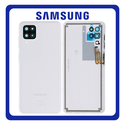 &Gamma;&nu;ή&sigma;&iota;&alpha; Original Samsung Galaxy A12 NACHO (SM-A127F/DSN, SM-A127F/DS) Rear Back Battery Cover + Camera Lens + Fingerprint Sensor Flex, &Pi;ί&sigma;&omega; &Kappa;&alpha;&pi;ά&kappa;&iota; &Pi;&lambda;ά&tau;&eta; + &Tau;&zeta;&alpha;&mu;ά&kappa;&iota; &Kappa;ά&mu;&epsilon;&rho;&alpha;&sigmaf; + &Alpha;&iota;&sigma;&theta;&eta;&tau;ή&rho;&alpha;&sigmaf; &Delta;&alpha;&chi;&tau;&upsilon;&lambda;&iota;&kappa;&omicron;ύ &Alpha;&pi;&omicron;&tau;&upsilon;&pi;ώ&mu;&alpha;&tau;&omicron;&sigmaf; White Ά&sigma;&pi;&rho;&omicron; GH82-26514B (Service Pack By Samsung)