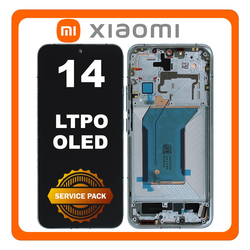&Gamma;&nu;ή&sigma;&iota;&alpha; Original Xiaomi 14 (23127PN0CC, 23127PN0CG) LTPO OLED LCD Display Screen Assembly &Omicron;&theta;ό&nu;&eta; + Touch Screen Digitizer &Mu;&eta;&chi;&alpha;&nu;&iota;&sigma;&mu;ό&sigmaf; &Alpha;&phi;ή&sigmaf; + Frame Bezel &Pi;&lambda;&alpha;ί&sigma;&iota;&omicron; &Sigma;&alpha;&sigma;ί Jade Green &Pi;&rho;ά&sigma;&iota;&nu;&omicron; 56000600N300 (Service Pack By Xiaomi)