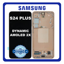 &Gamma;&nu;ή&sigma;&iota;&alpha; Original Samsung Galaxy S24 Plus, S24+ (SM-S926B, SM-S926B/DS) Dynamic LTPO AMOLED 2X LCD Display Screen Assembly &Omicron;&theta;ό&nu;&eta; + Touch Screen Digitizer &Mu;&eta;&chi;&alpha;&nu;&iota;&sigma;&mu;ό&sigmaf; &Alpha;&phi;ή&sigmaf; + Frame Bezel &Pi;&lambda;&alpha;ί&sigma;&iota;&omicron; &Sigma;&alpha;&sigma;ί Sandstone Orange &Pi;&omicron;&rho;&tau;&omicron;&kappa;&alpha;&lambda;ί GH82-33410G (Service Pack By Samsung)